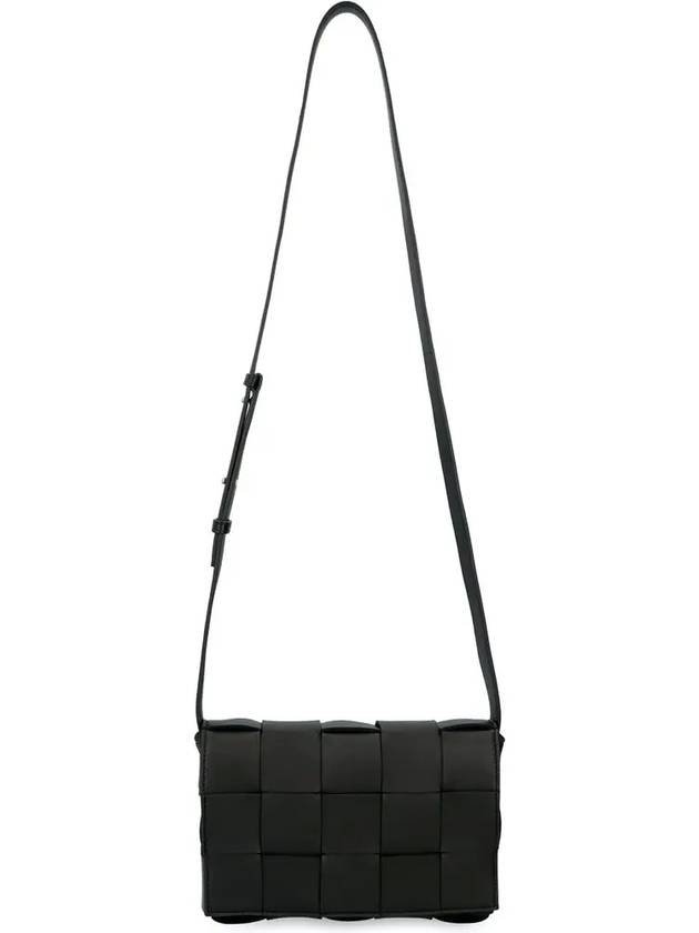 Intrecciato Cassette Cross Bag Black - BOTTEGA VENETA - BALAAN 4