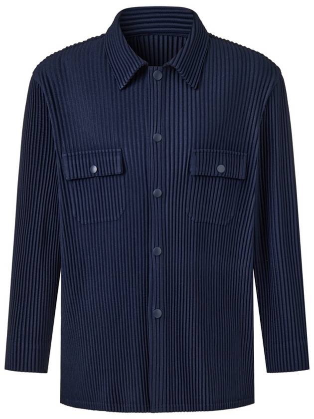 Men s Pleated Work Jacket Navy - MONPLISSE - BALAAN 1