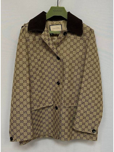 GG cotton blend canvas coat 42 - GUCCI - BALAAN 1