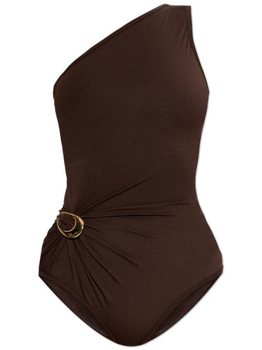 Bottega Veneta One-piece Swimsuit With Appliqué, Women's, Brown - BOTTEGA VENETA - BALAAN 1