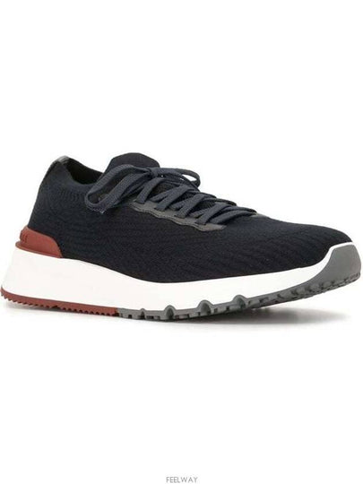 Knit Running Sneakers Navy - BRUNELLO CUCINELLI - BALAAN 2