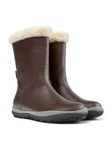 Peu Pista Gore-Tex Leather Winter Boots Brown - CAMPER - BALAAN 1