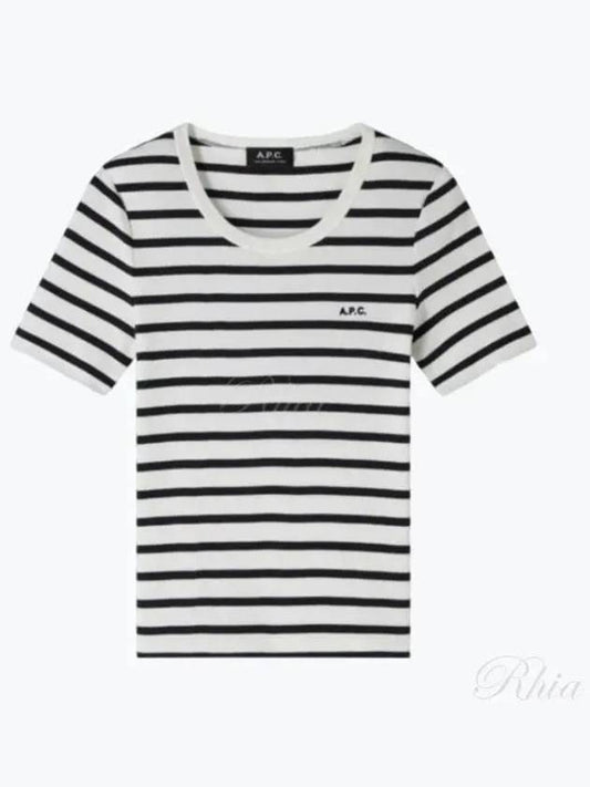 Striped Short Sleeve T-Shirt - A.P.C. - BALAAN 2