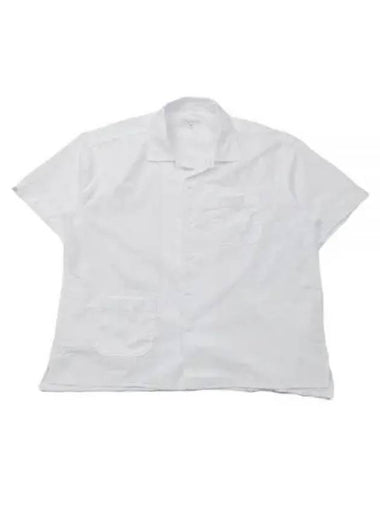 24 Camp Shirt D White Cotton Handkerchief 24S1A004 OR015 SV068 - ENGINEERED GARMENTS - BALAAN 1