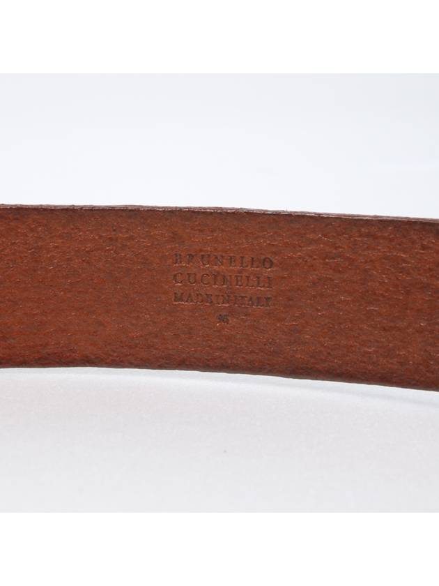 Leather Belt Brown - BRUNELLO CUCINELLI - BALAAN 5