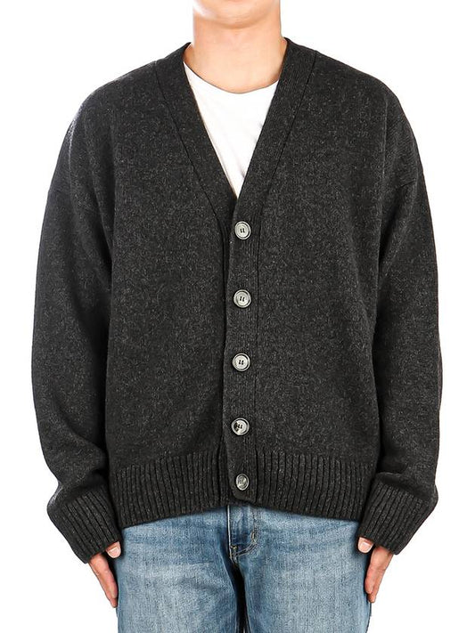 Wool Cashmere Cardigan Grey - AMI - BALAAN 2