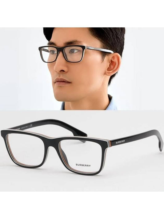 Eyewear Check Multilayer Glasses Black - BURBERRY - BALAAN 2