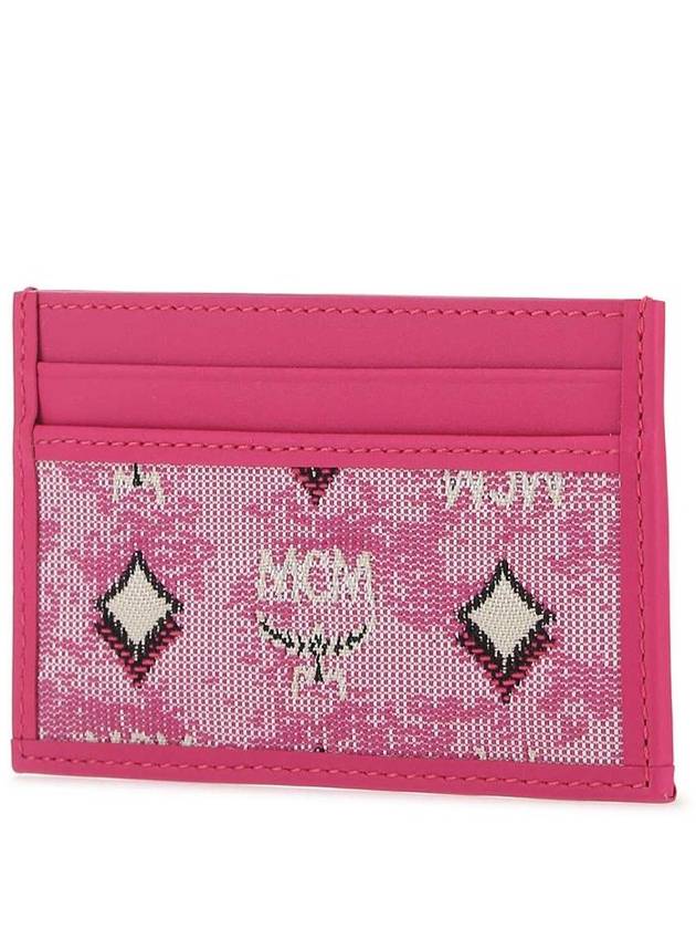 PINK Fuchsia leather card holder MXACATA01 PK - MCM - BALAAN 3