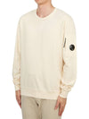 Light Fleece Sweatshirt Beige - CP COMPANY - BALAAN 3