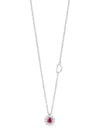 Margherita Diamond Ruby White Gold Necklace Necklace Women - DAMIANI - BALAAN 1