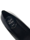 Women's Belle Vivier Metal Buckle Pumps Flat Shoes Black - ROGER VIVIER - BALAAN.