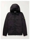 Garment Dyed Crinkle Reps R-Nylon Jacket Black - STONE ISLAND - BALAAN 2