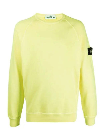 Wappen Patch Round Sweatshirt Yellow - STONE ISLAND - BALAAN 2