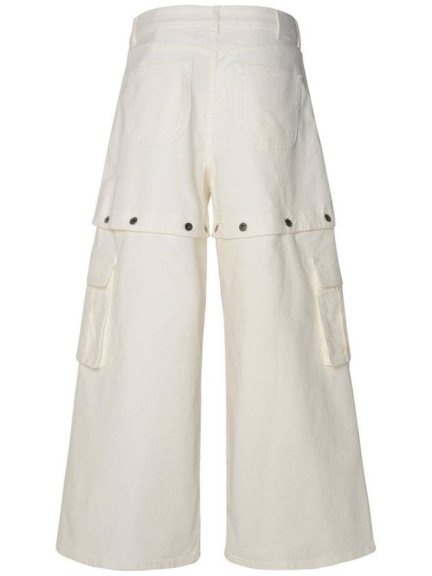 90 aposs mid-rise straight jeans OMYA183S24DEN0010202 - OFF WHITE - BALAAN 4