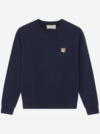 Fox Head Patch Adjusted Sweatshirt Navy - MAISON KITSUNE - BALAAN 2