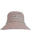 MONBIRDIE Check Bucket Check Bucket Hat PINK - MONBIRDIE GOLF - BALAAN 8