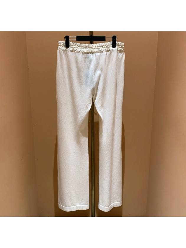 Drawstring Track Pants White - FABIANA FILIPPI - BALAAN 5