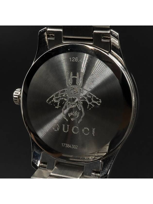 38MM Steel Silver Combi G Timeless Kingsnake Men s Watch YA1264076 - GUCCI - BALAAN 7