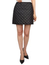 Padded Mini A-Line Skirt Black - MONCLER - BALAAN 5