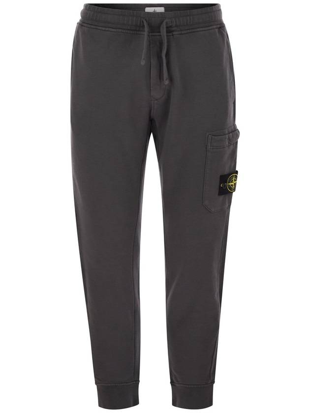 Cotton trousers with drawstring - STONE ISLAND - BALAAN 1