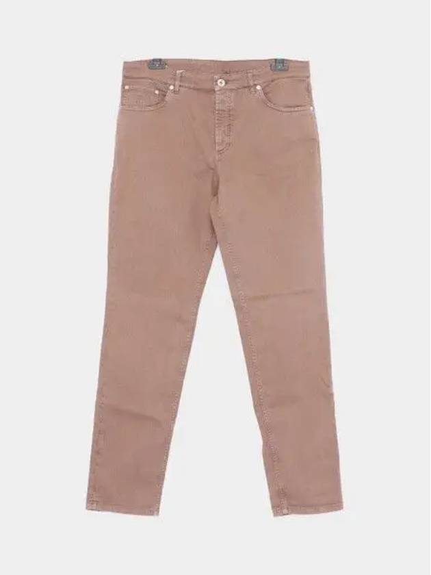 Dyed Denim Jeans Brown - BRUNELLO CUCINELLI - BALAAN 2