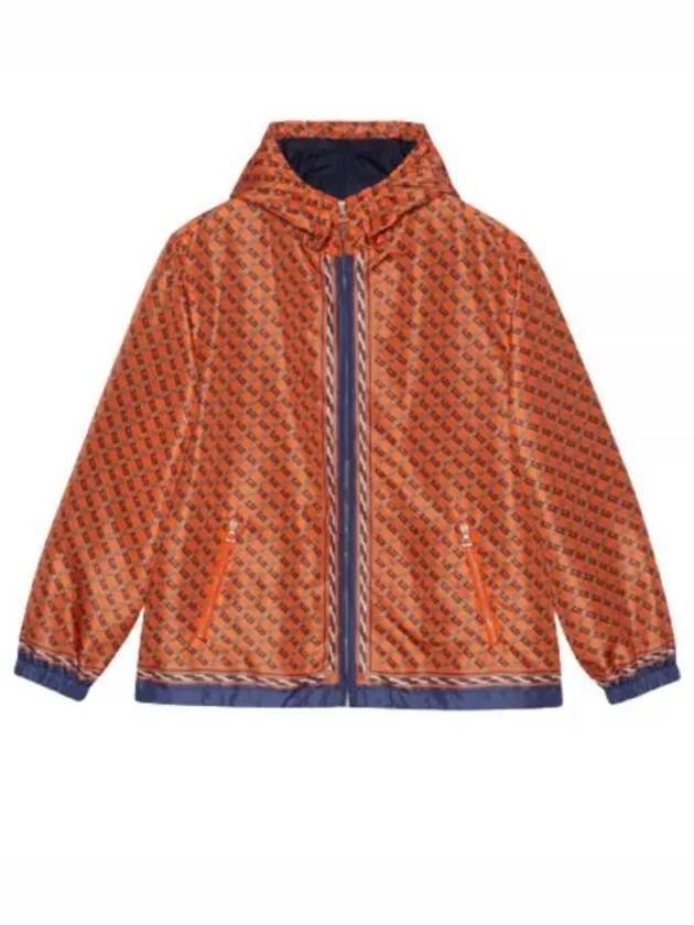 Logo Pattern Hooded Jacket Orange - GUCCI - BALAAN 2