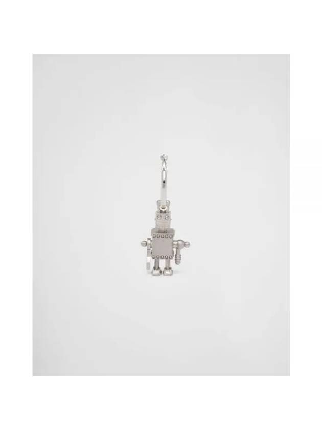 Robot Jewelry Pendant One Earring Silver - PRADA - BALAAN 1