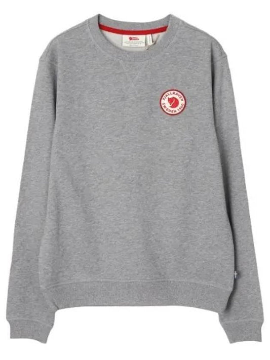 Women s Logo Badge Sweater Long Sleeve Tee T Shirt - FJALL RAVEN - BALAAN 1