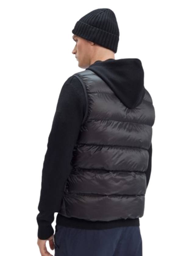 Lens Detail Zip-Up Quilted Vest Black - CP COMPANY - BALAAN 4