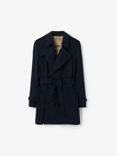 Kensington Heritage Short Trench Coat Coal Blue - BURBERRY - BALAAN 2