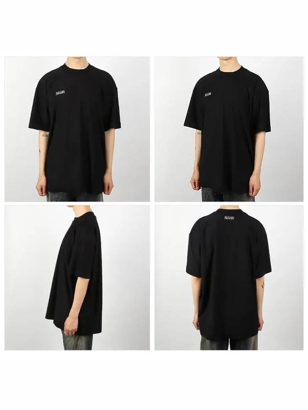 Inside Out Logo Short Sleeve T-Shirt Black - VETEMENTS - BALAAN 3