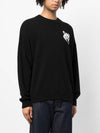 Intarsia Fox Head Comfort Knit Top Black - MAISON KITSUNE - BALAAN 4