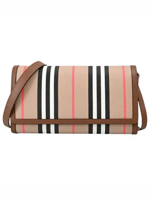 Hannah Striped Cross Bag Beige - BURBERRY - BALAAN 1