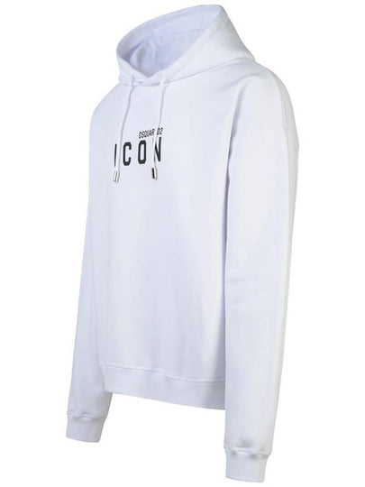 DSQUARED2 'Icon' White Cotton Hoodie - DSQUARED2 - BALAAN 2