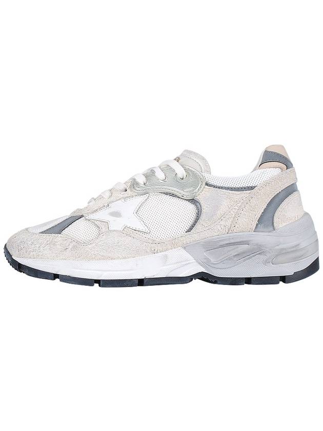 Mesh and Suede Leather Dad-Star Sneakers White Beige - GOLDEN GOOSE - BALAAN 4