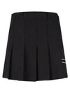 Women s Half Banded Two line Pleated Culotte Skirt BMU4A132W - LUX GOLF - BALAAN 3