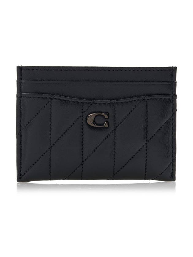 Women s Pillow Quilted Card Wallet CM434 BLACK - COACH - BALAAN 1