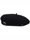 Marine Serre FRENCH French embroided logo detail beret - MARINE SERRE - BALAAN 1