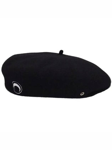 Marine Serre FRENCH embroidery logo detail beret A057ICONXSS22 - MARINE SERRE - BALAAN 1