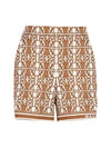 Anagni Logo Graphic Shorts Brown - MAX MARA - BALAAN 1