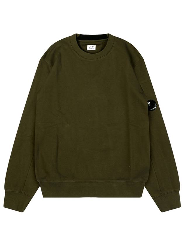 Diagonal Raised Fleece Sweatshirt Ivy Green - CP COMPANY - BALAAN 2