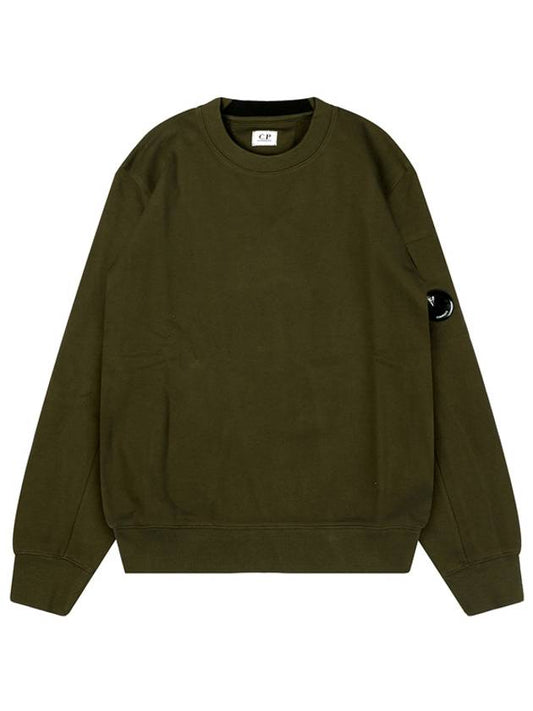 Diagonal Raised Fleece Sweatshirt Ivy Green - CP COMPANY - BALAAN 2