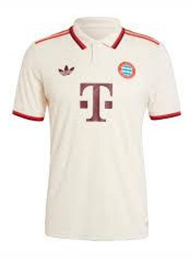 FC Bayern Third Short Sleeve T-Shirt Ivory Red - ADIDAS - BALAAN 2