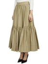 Flare Midi Pleats Skirt Beige - DIOR - BALAAN 3