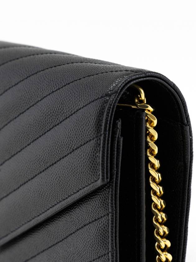 Monogram Matelasse Chain Shoulder Bag Black - SAINT LAURENT - BALAAN 8