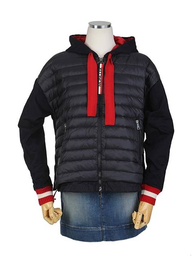 Hooded Cardigan Padded Red Navy - MONCLER - BALAAN 3