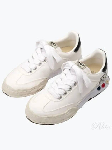 A09FW704 White Herbie OG Sole Canvas Sneakers - MIHARA YASUHIRO - BALAAN 1