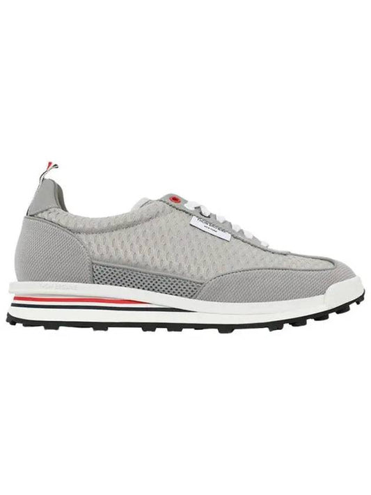 Men's Heavy Athletic Mesh Tech Runner Low Top Sneakers Navy - THOM BROWNE - BALAAN 2