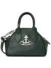 Logo Mini Yasmin Tote Bag Dark Green - VIVIENNE WESTWOOD - BALAAN 2