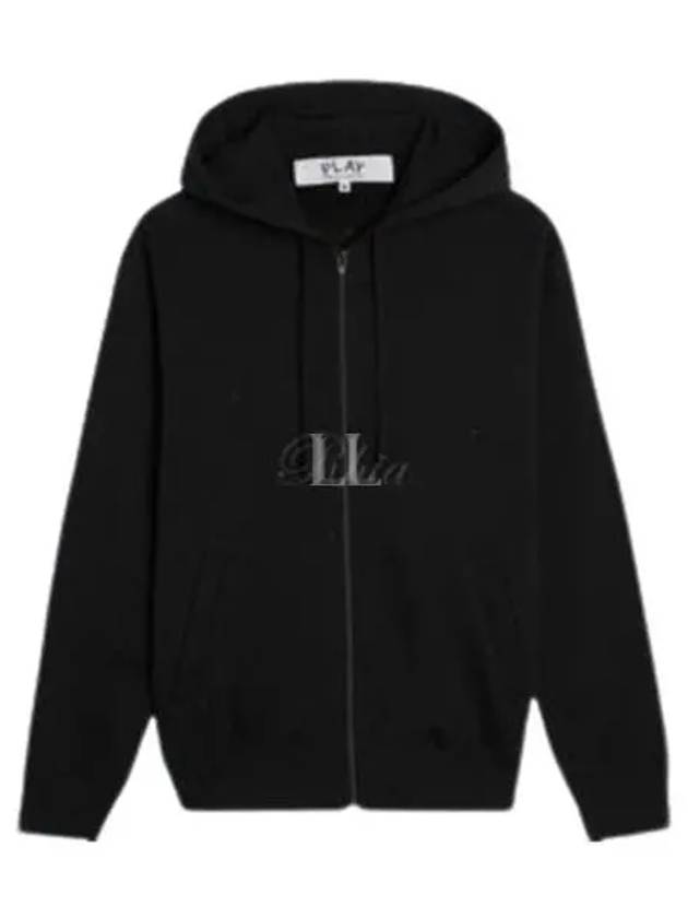 Back Heart Zip-Up Hoodie Black - COMME DES GARCONS - BALAAN 2